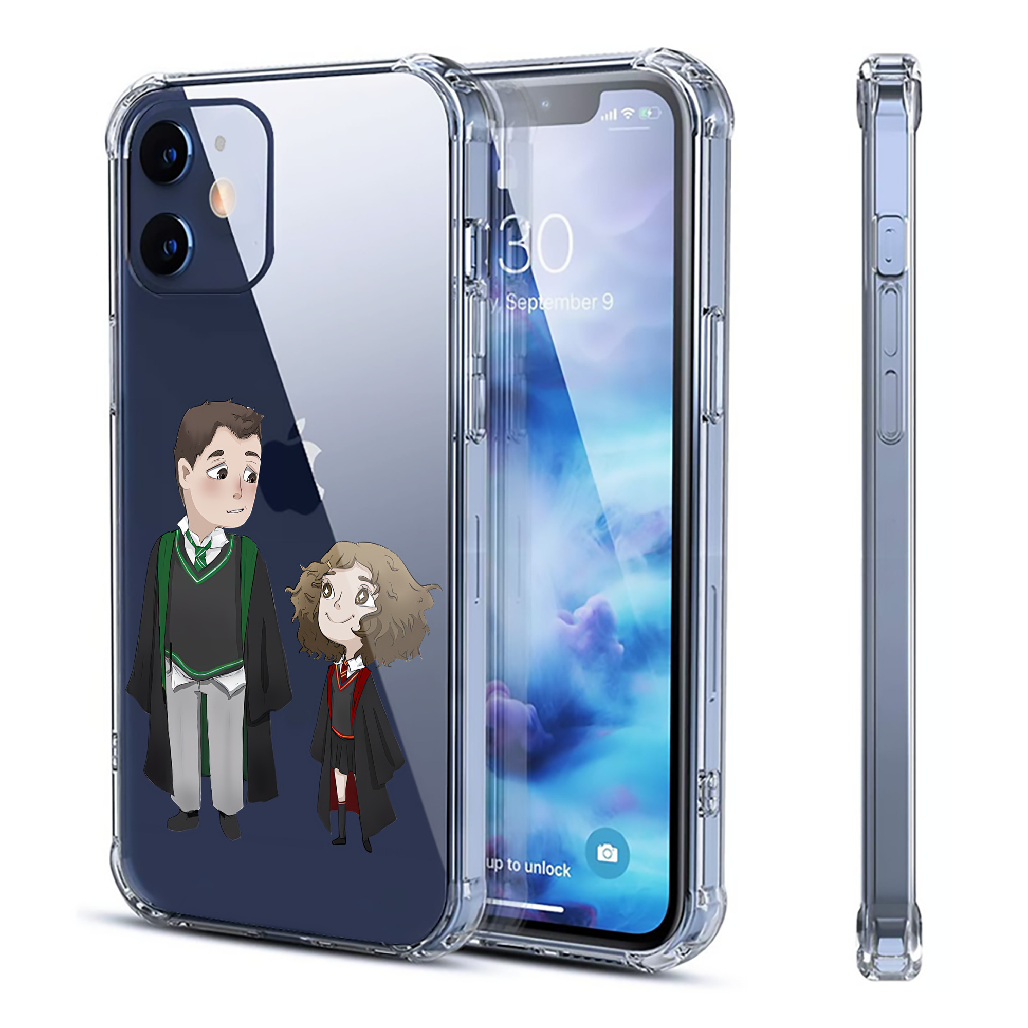 （画像用） Harry Potter ハリー・ポッターシリーズ 【iPhone 12シリーズ対応】透明スマホケース（クリアソフトケース）